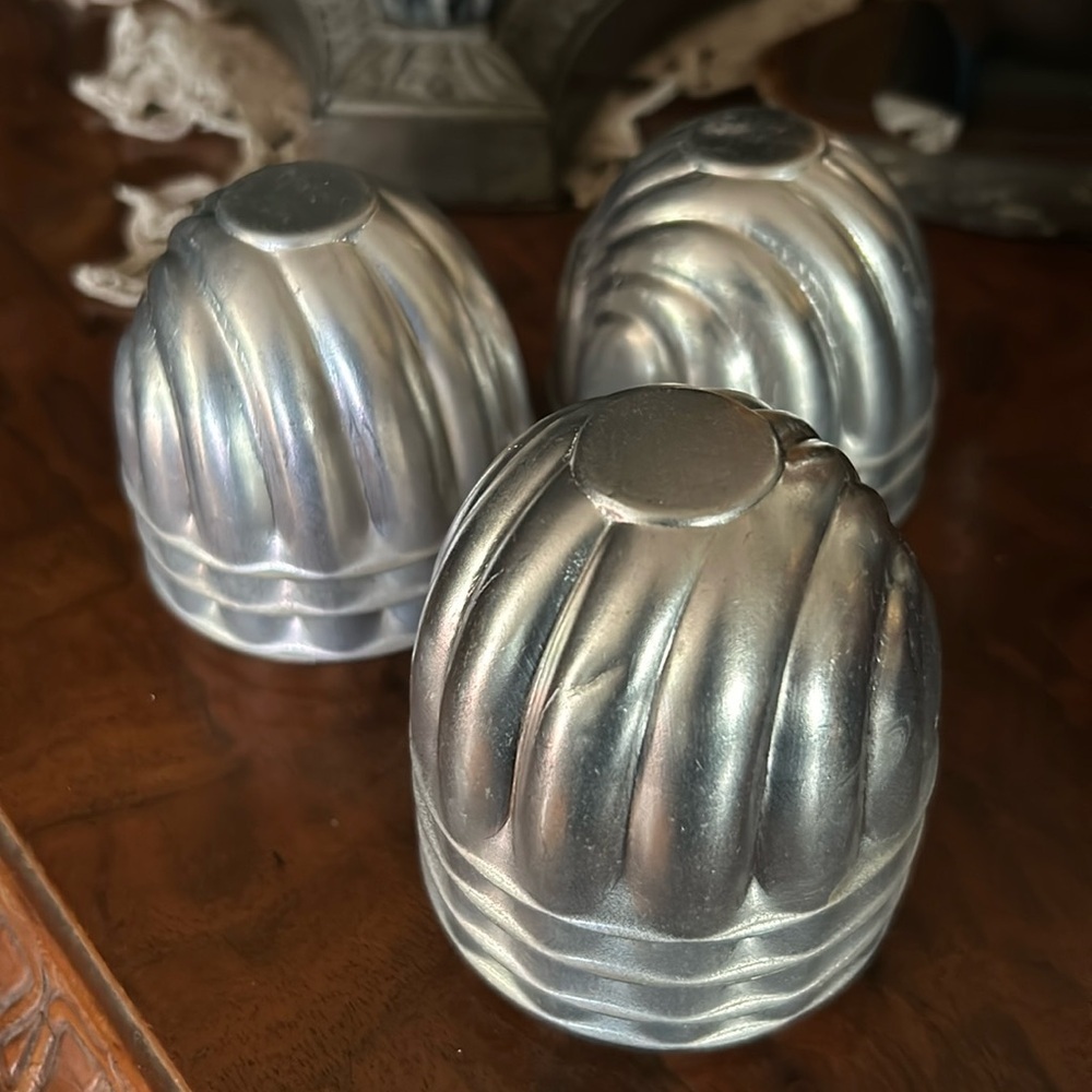 Vintage Aluminum Mini Cake or Jello Molds Set of 10
